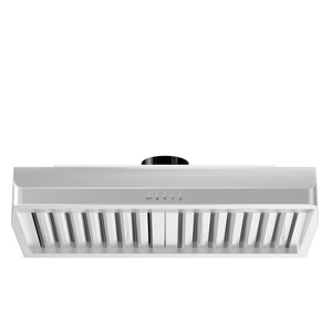 ZLINE 36 in. Ducted Under Cabinet Range Hood in Stainless Steel (625-36) under.