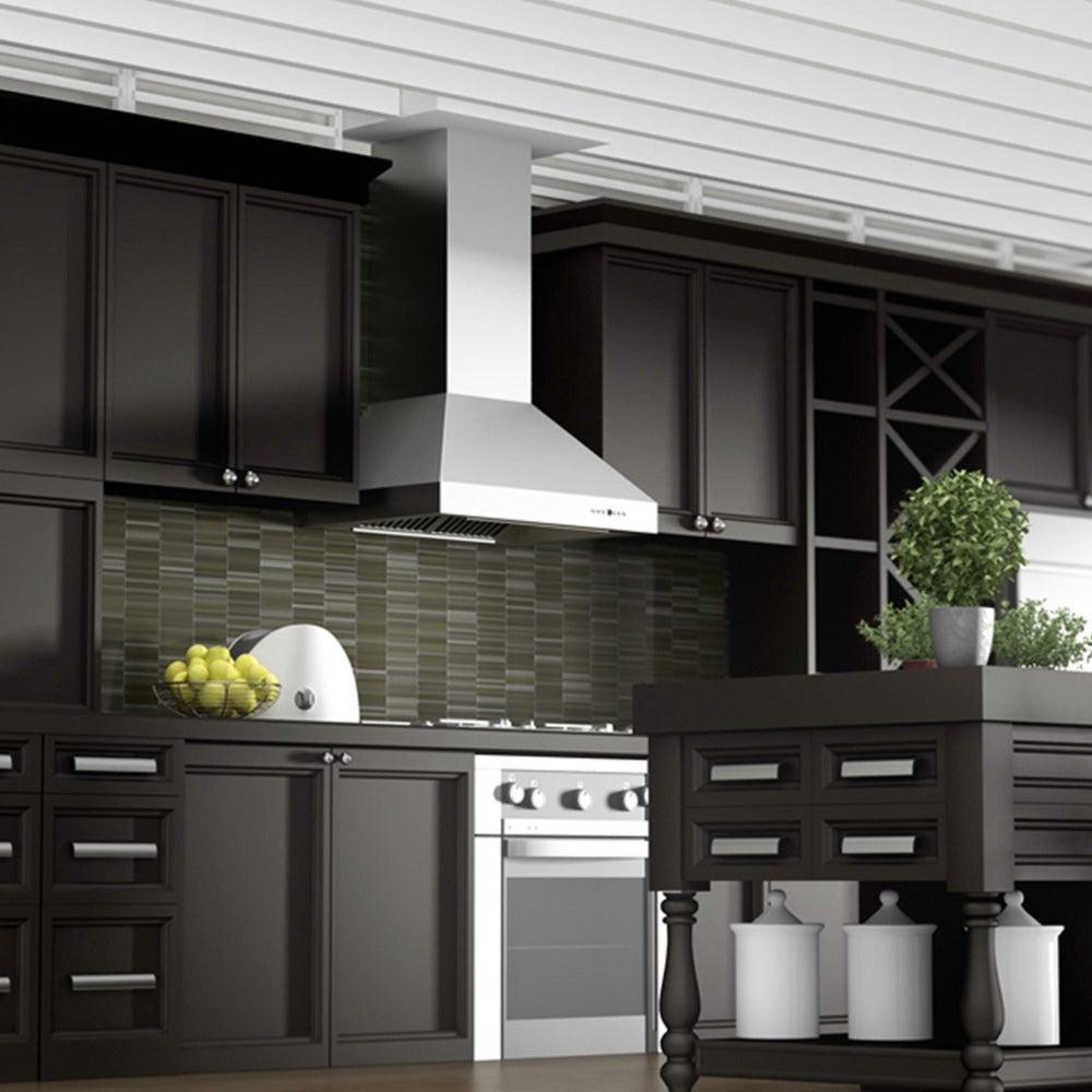 ZLINE 36 in. Ducted Wall Mount Range Hood in Outdoor Approved Stainless Steel (697-304-36)