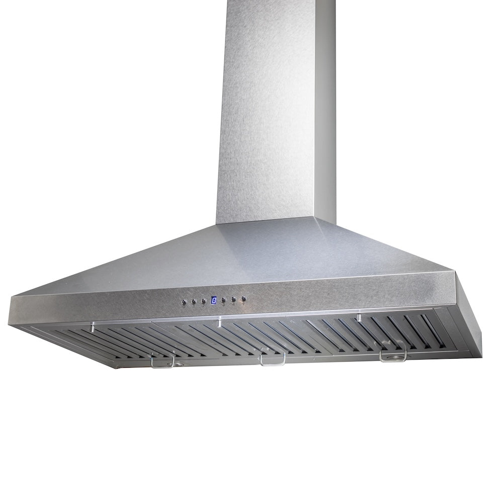 ZLINE 30 in. Convertible Vent Wall Mount Range Hood in Satin Stainless Steel (8KL3S-30) side, under.