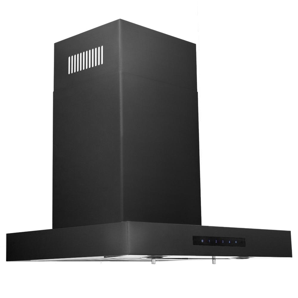 ZLINE 36 in. Convertible Vent Wall Mount Range Hood in Black Stainless Steel (BSKEN-36)