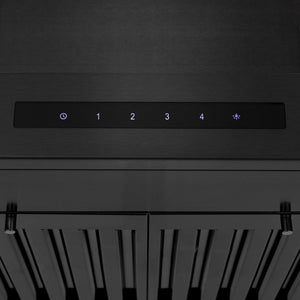 ZLINE 30 in. Convertible Vent Wall Mount Range Hood in Black Stainless Steel (BSKEN-30)
