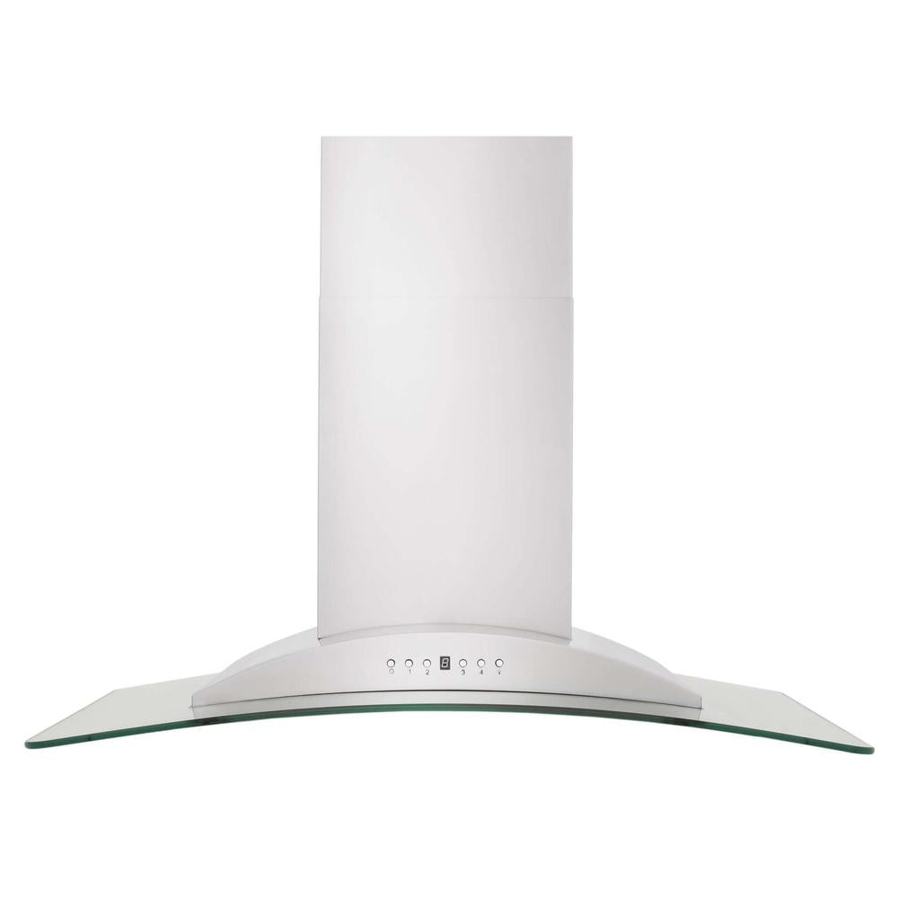ZLINE 36 in. Convertible Vent Wall Mount Range Hood in Stainless Steel and Glass (KN-36)