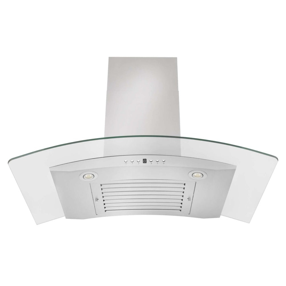 ZLINE 36 in. Convertible Vent Wall Mount Range Hood in Stainless Steel and Glass (KN4-36)
