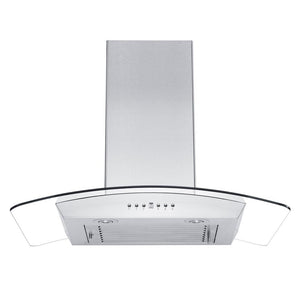 ZLINE 30 in. Convertible Vent Wall Mount Range Hood in Stainless Steel and Glass (KZ-30)