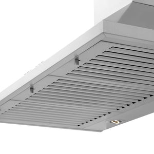 ZLINE 42 in. CrownSound™ Ducted Vent Wall Mount Range Hood in Stainless Steel with Built-in Bluetooth Speakers (KL2CRN-BT-42)
