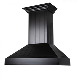 ZLINE 36 in. Wooden Convertible Vent Wall Mount Range Hood in Black (KPCC-36)