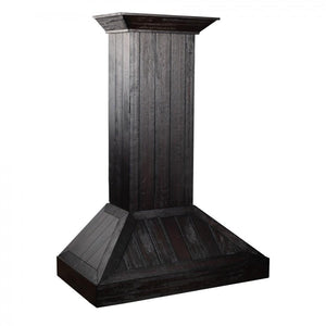 ZLINE 30 in. Wooden Convertible Vent Wall Mount Range Hood in Rustic Dark Finish - Includes Motor (KPDD-30)