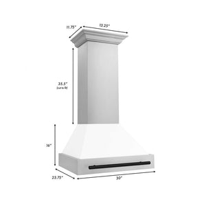 ZLINE Autograph Edition Range Hood (8654STZ) dimensions.