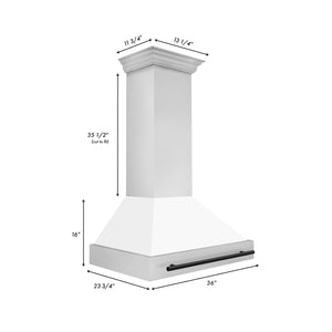 ZLINE Autograph Edition Range Hood (8654STZ) dimensions.