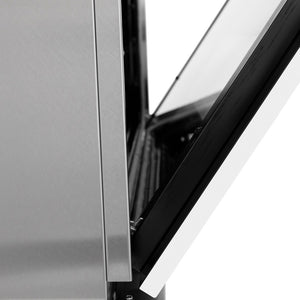 ZLINE's proprietary stay-put hinges are designed to support the full weight of the oven door and hold at any place.