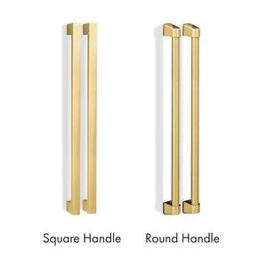 ZLINE Autograph Edition Square Handles Compared with Round Handles