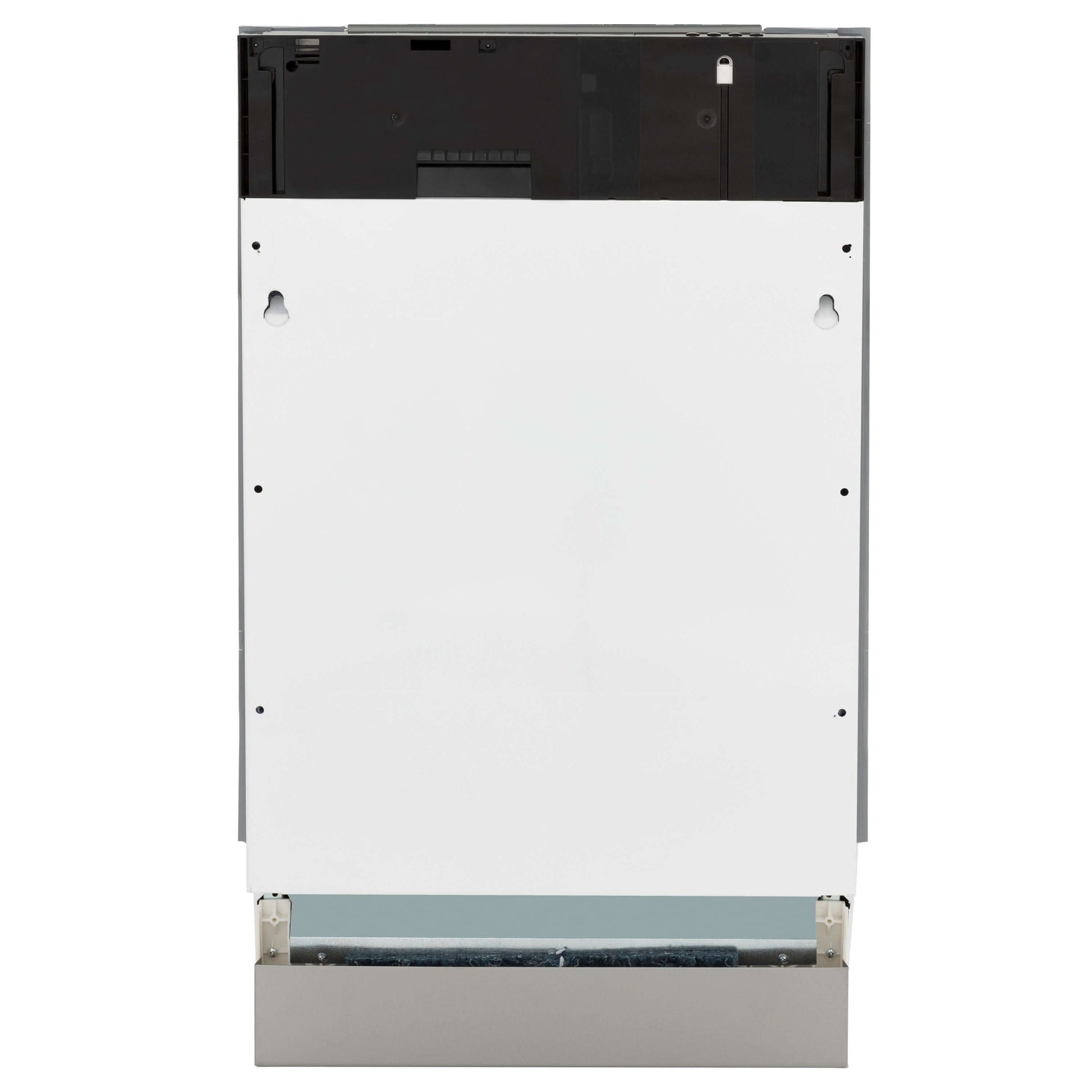 ZLINE 18 in. Tallac Series 3rd Rack Top Control Dishwasher in Custom Panel Ready with Stainless Steel Tub, 51dBa (DWV-18) front.