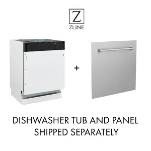 ZLINE Dishwasher Tub and Panel Will Be Shipped Separately