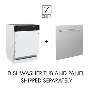 ZLINE Dishwasher Tub and Panel Will Be Shipped Separately