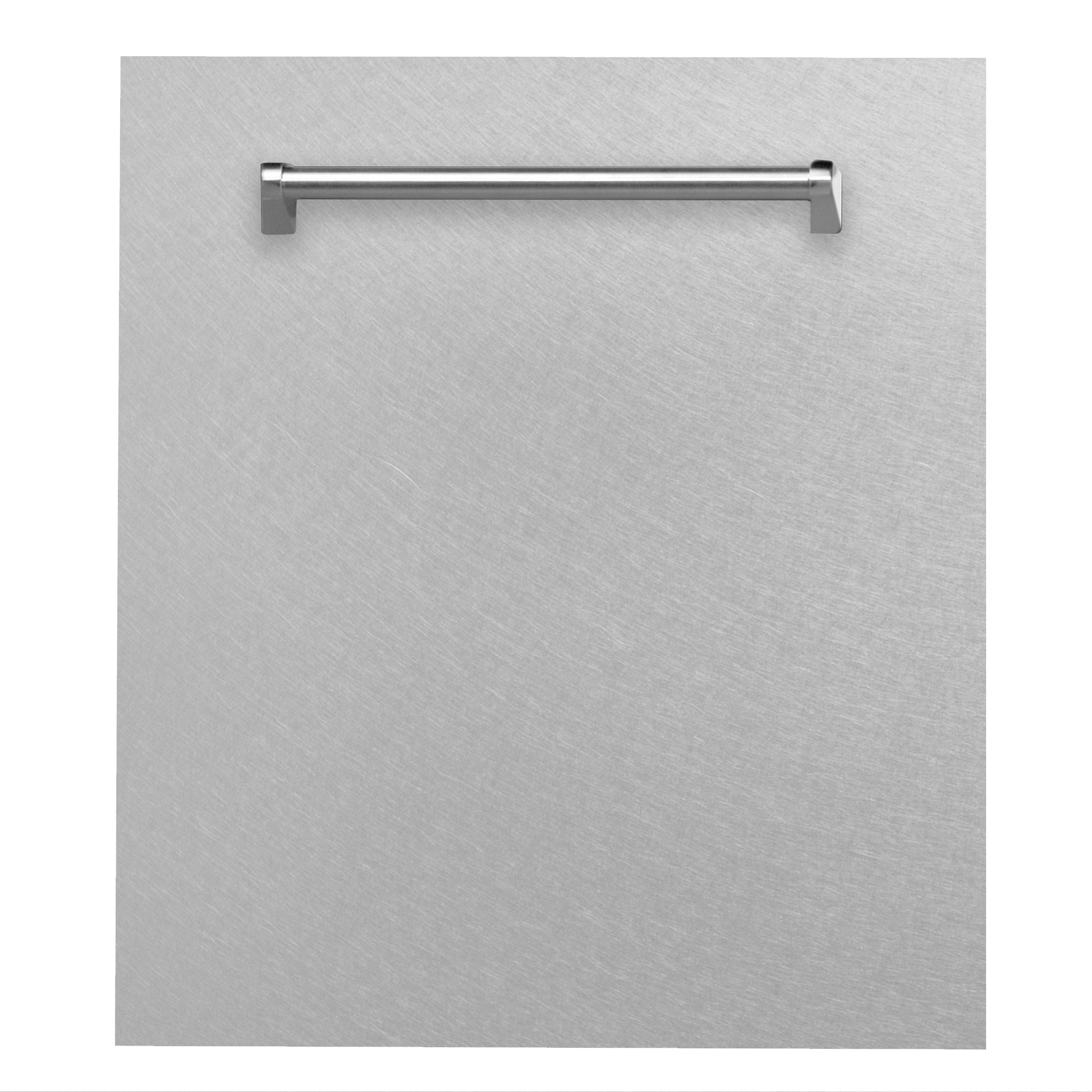 ZLINE DuraSnow Stainless Steel Dishwasher panel front.