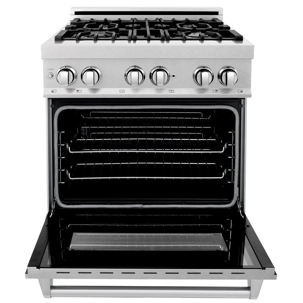 Legacy 30” DuraSnow®️ Dual Fuel Range (RAS-SN-30) – ZLINE Kitchen and Bath