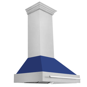 ZLINE 36 in. Fingerprint Resistant Stainless Steel Range Hood (8654SNX-36) Blue Matte