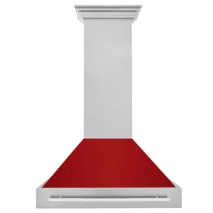 ZLINE 36 in. Fingerprint Resistant Stainless Steel Range Hood (8654SNX-36) front.