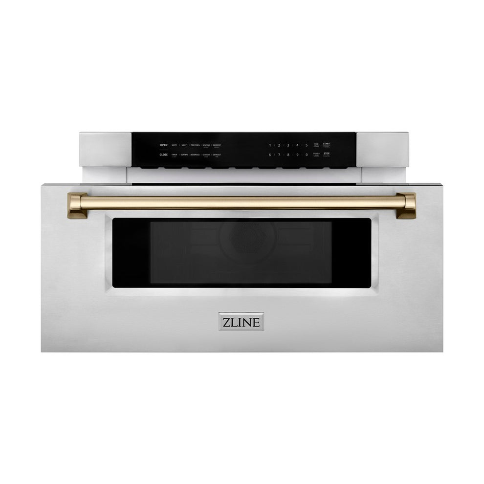 30 in. Autograph Edition Microwave Handle in Champagne Bronze (MWHZ-30-CB)