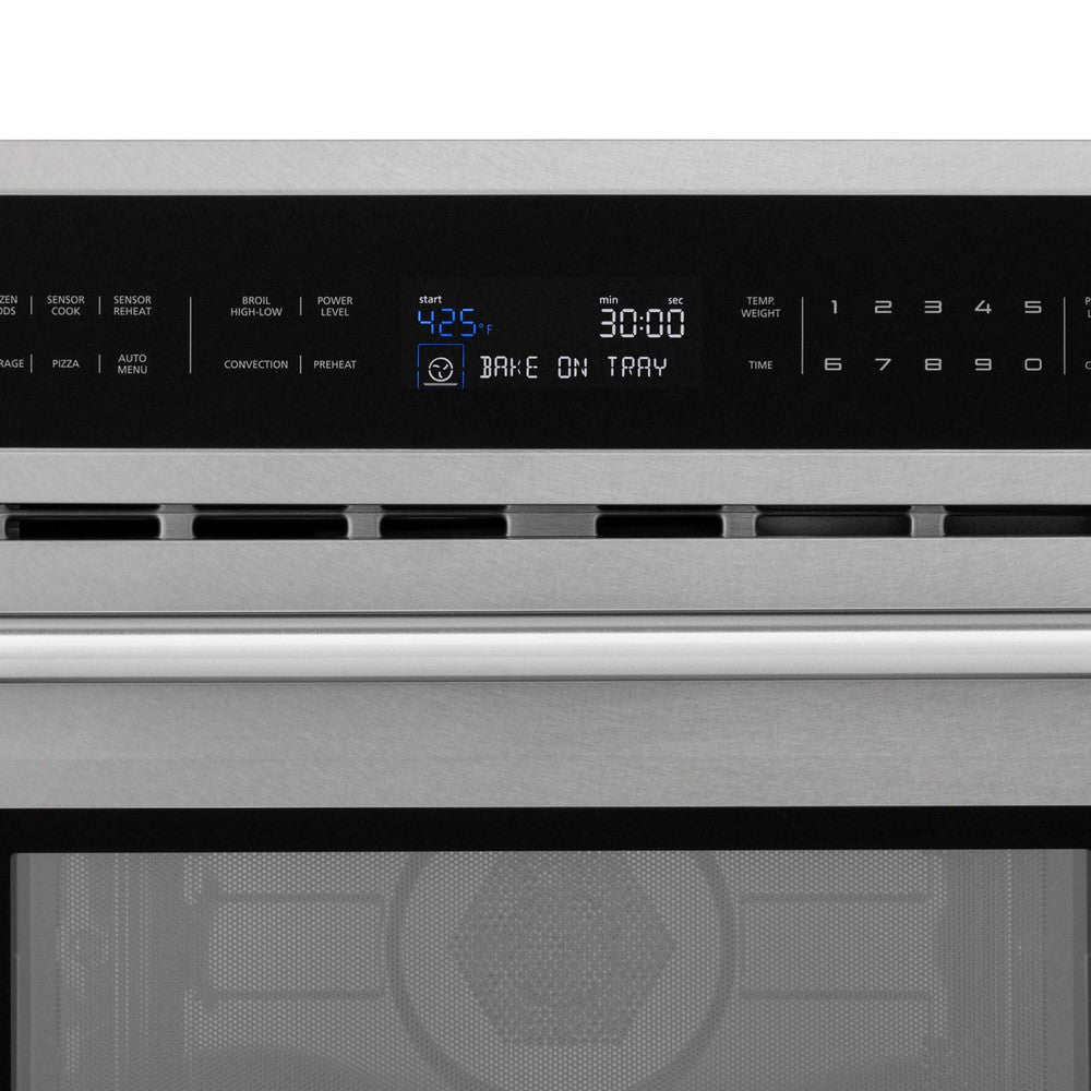 ZLINE 30 in. 1.6 cu ft. Built-in Convection Microwave Oven in Fingerprint Resistant Stainless Steel (MWO-30-SS)-Microwaves-MWO-30-SS ZLINE Kitchen and Bath