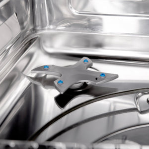 ZLINE 24 in. Monument Series 3rd Rack Top Touch Control Dishwasher with Stainless Steel Panel, 45dBa (DWMT-304-24)-Dishwashers-DWMT-304-24 ZLINE Kitchen and Bath