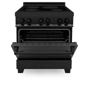 ZLINE 30 in. 4.0 cu. ft. Induction Range with a 4 Element Stove and Electric Oven in Black Stainless Steel (RAIND-BS-30)-Ranges-RAIND-BS-30 ZLINE Kitchen and Bath