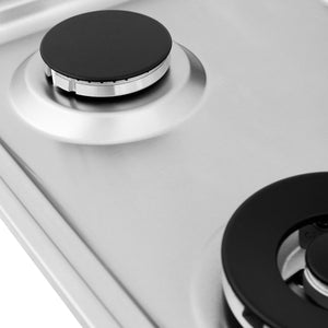 ZLINE 30 in. Gas Cooktop with 4 Burners (RC30) close-up detail, burners without grates.