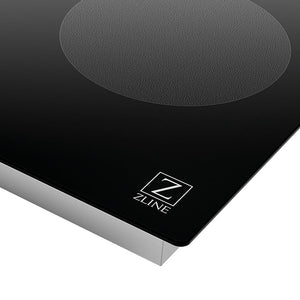 ZLINE 30 in. Induction Cooktop with 4 Burners (RCIND-30) close-up, logo.
