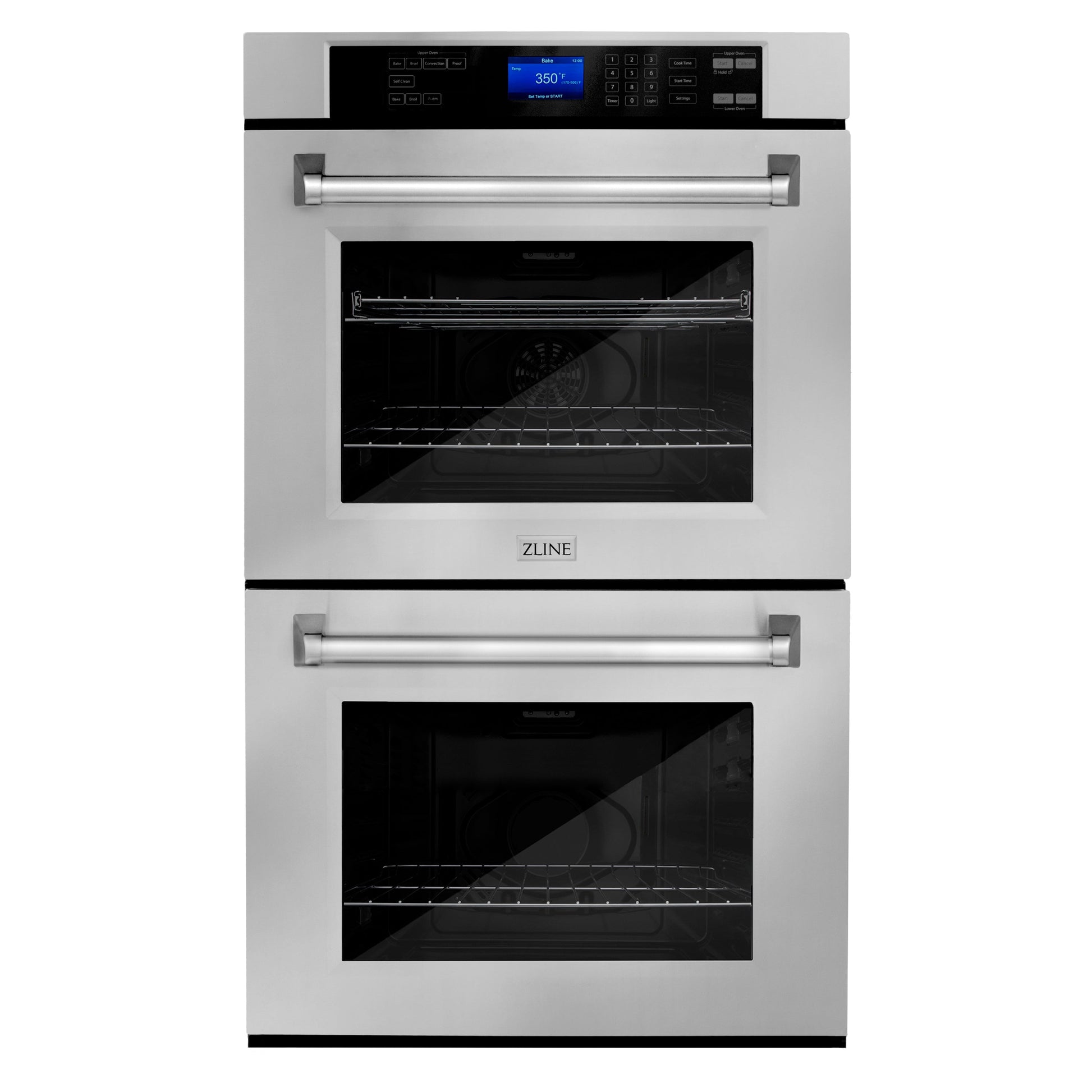 ZLINE Kitchen Package with 48 in. Stainless Steel Rangetop and 30 in. Double Wall Oven (2KP-RTAWD48) 