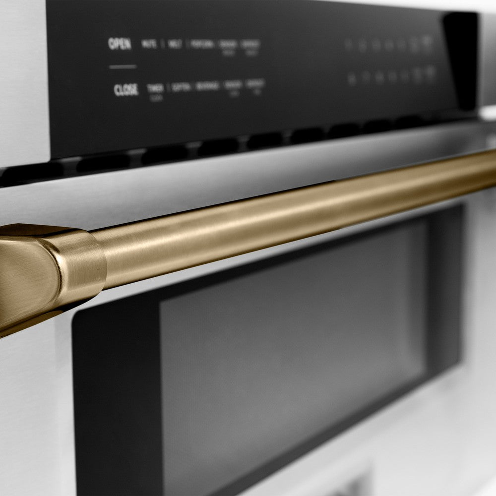 30 in. Autograph Edition Microwave Handle in Champagne Bronze (MWHZ-30-CB) main image 0