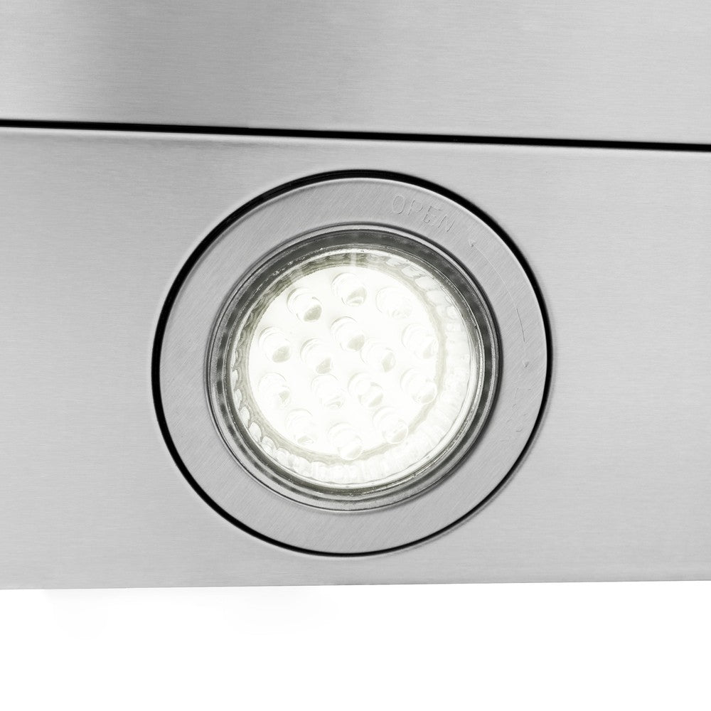 LED lighting on ZLINE range hood.