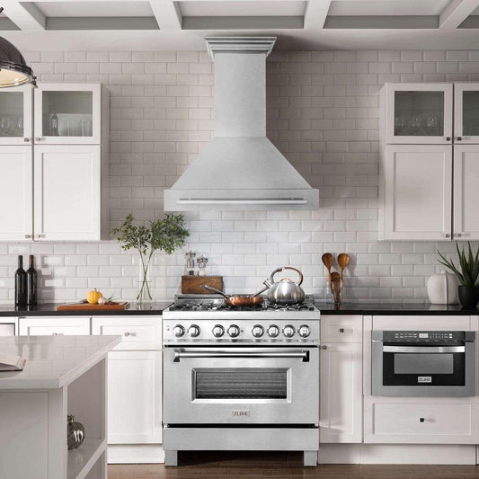 ZLINE 36 in. Fingerprint Resistant Stainless Steel Range Hood (8654SNX-36)-Range Hoods- ZLINE Kitchen and Bath