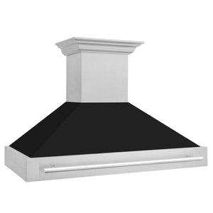 ZLINE 48 in. Fingerprint Resistant Stainless Steel Range Hood with Colored Shell Options (8654SNX-48) side