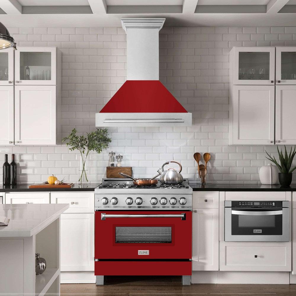 ZLINE 36 in. Fingerprint Resistant Stainless Steel Range Hood (8654SNX-36)-Range Hoods- ZLINE Kitchen and Bath