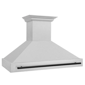 ZLINE Autograph Edition 48 in. Fingerprint Resistant Stainless Steel Range Hood (8654SNZ-48) Matte Black, side.