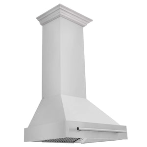 ZLINE 30 in. Stainless Steel Range Hood with Colored Shell Options and Stainless Steel Handle (8654STX-30) 