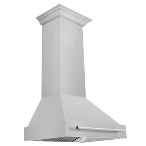 ZLINE 30 in. Fingerprint Resistant Stainless Steel Range Hood with Color Shell Options (8654SNX-30) DuraSnow Stainless Steel