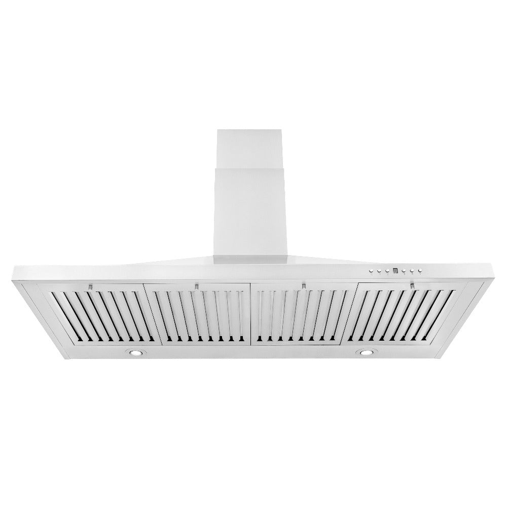 ZLINE Convertible Vent Wall Mount Range Hood in Stainless Steel (KB) front, under.