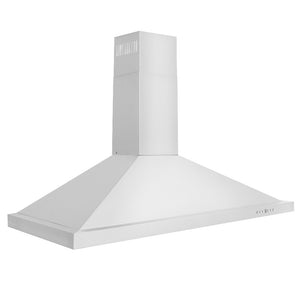 ZLINE Convertible Vent Wall Mount Range Hood in Stainless Steel (KB) side, above.