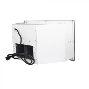 ZLINE 20.5 in. Ducted Wall Mount Range Hood Insert with LED Lighting in Stainless Steel (E690) top reverse.