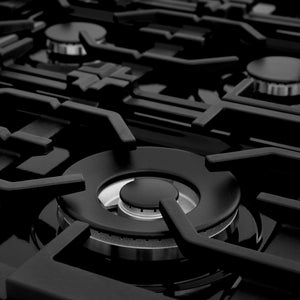 ZLINE 30 in. Legacy Gas Rangetop with 4 Burners and Porcelain Cooktop in Satin Stainless Steel (RTS-30) Cast iron grates and sealed burners