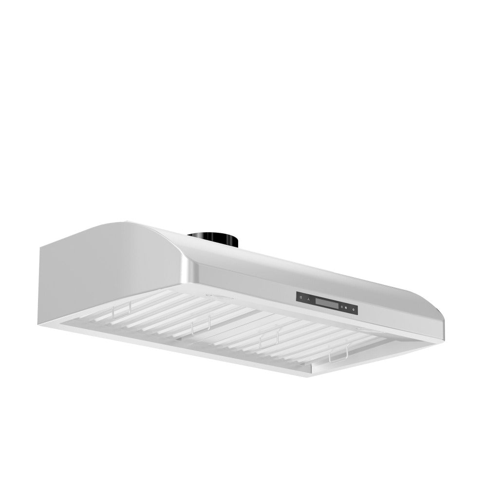 ZLINE Ducted Under Cabinet Range Hood in Stainless Steel (621) side under.