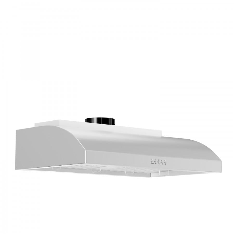 ZLINE 30 in. Ducted Under Cabinet Range Hood in Stainless Steel (627-30) side.