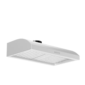 ZLINE 30 in. Ducted Under Cabinet Range Hood in Stainless Steel (627-30) side, below.