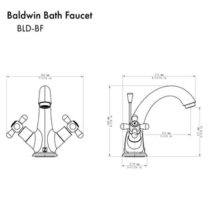 ZLINE Baldwin Bath Faucet (BLD-BF) - Rustic Kitchen & Bath - Faucets - ZLINE Kitchen and Bath