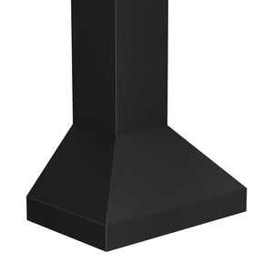 ZLINE Designer Series Wall Mount Range Hood in Oil-Rubbed Bronze (8667B) side, above.