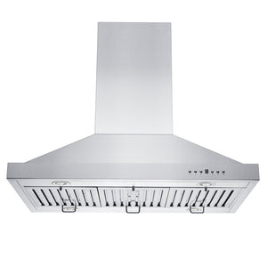 ZLINE Remote Blower Island Mount Range Hood 400/700CFM Options (GL2i-RD/RS) front, under.