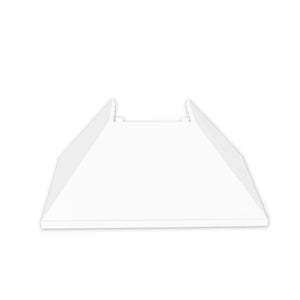 ZLINE 30 in. Kitchen Package with Satin Stainless Steel Dual Fuel Range with White Matte Door and Convertible Vent Range Hood (2KP-RASWMRH30)
