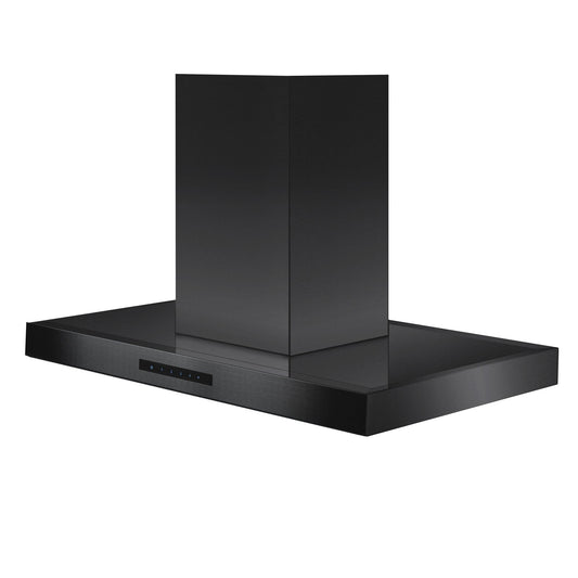 ZLINE Kitchen and Bath, ZLINE Island Mount Range Hood in Black Stainless Steel (BSKE2iN)