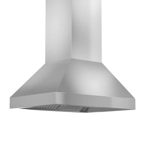 ZLINE Ducted Island Mount Range Hood in Stainless Steel (597i) side